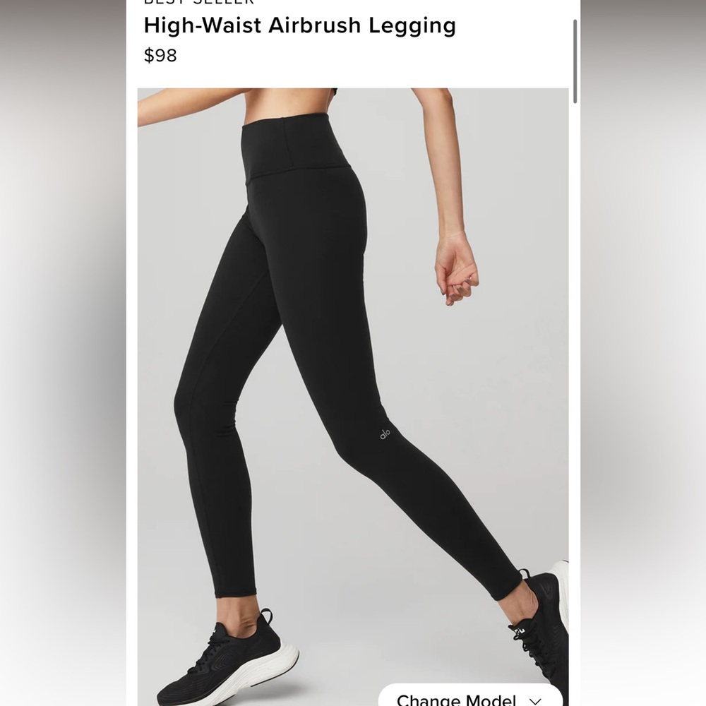 Small black Alo airbrush leggings